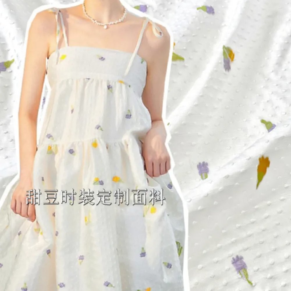 White Floral Midi Dress